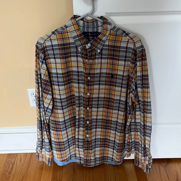 Ralph Lauren Size XL Fully Lined Plaid Flannel Button Down Shirt - Picture 1 of 10